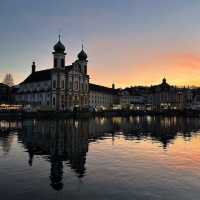 ✨ “White Silence: A Morning at Jesuit Church, Lucerne”