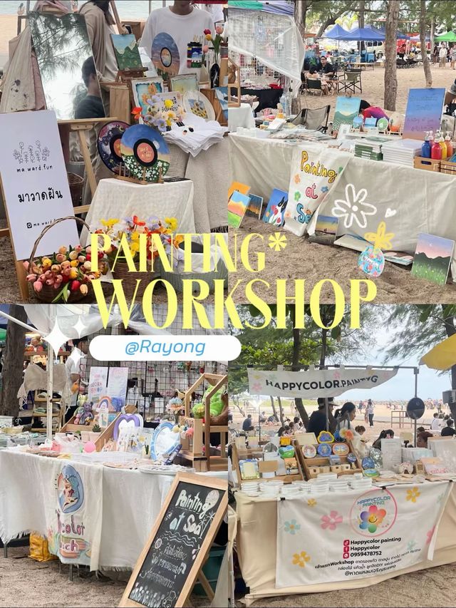WORKSHOP วาดรูปริมทะเลที่ระยอง🌊🫧