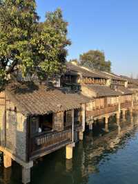 The beauty of a sunset in Wuzhen