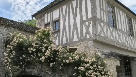 旅途中的花朵 — 方丹奈修道院 — traveler post in 旺代