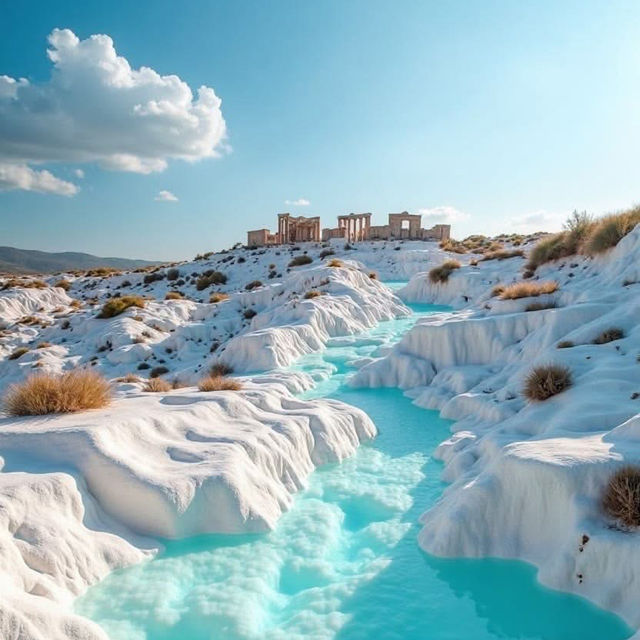 💙🏞️ Pamukkale – Türkiye’s Cotton Castle of Natural Wonders 🏞️💙