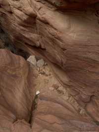 A beautiful canyon in a desert 