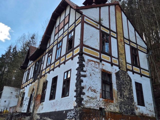 Mysterious and abandoned place with healing water