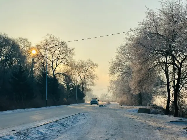 松花湖滑雪場太浪漫啦