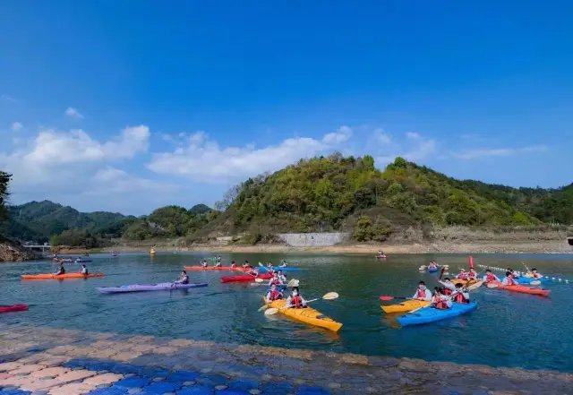 千島湖サイクリングカヤックチームビルディング