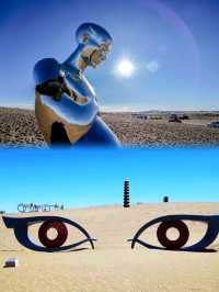 摘星小鎮、沙漠雕塑……蘇武沙漠大景區有浩瀚與神秘！