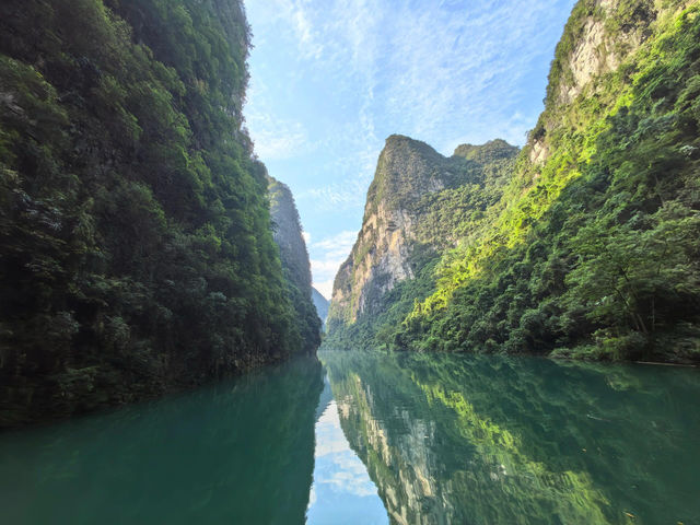 河池|小三峡無心插足竟走進了山水畫。