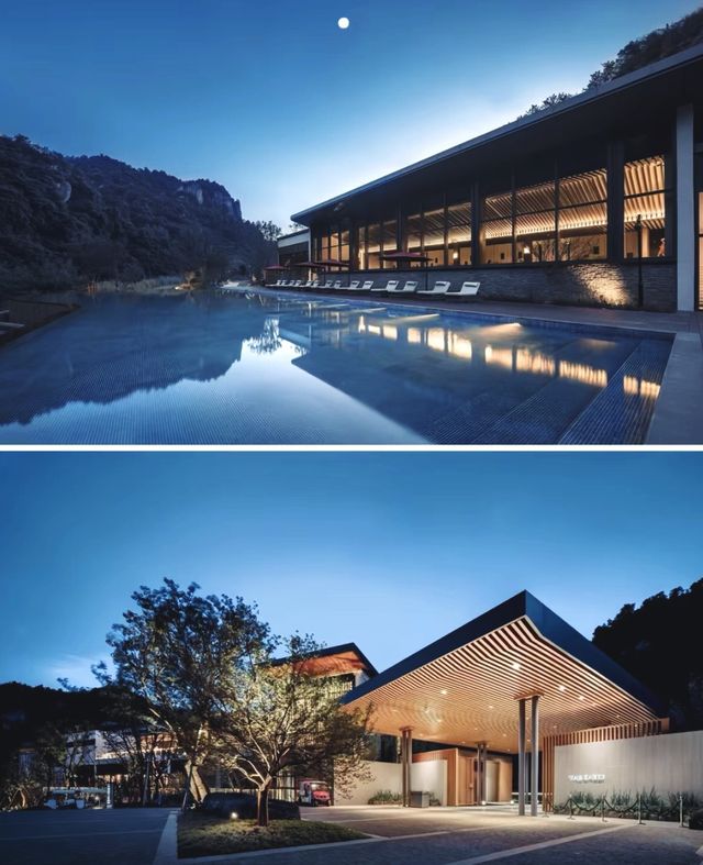 新昌·安嵐住進山川幽谷之間的庭院別墅酒店。