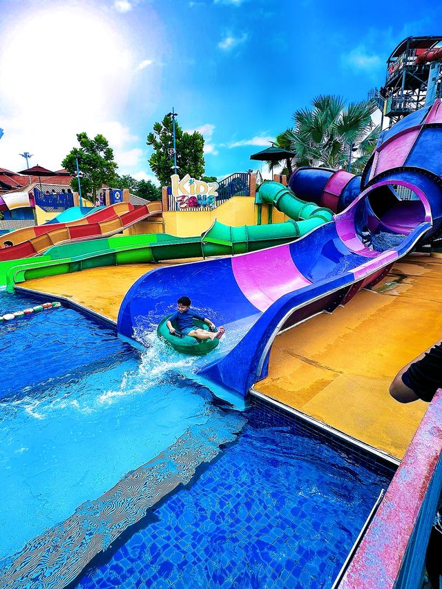 新加坡遛娃 Wild Wild Wet 樂園。