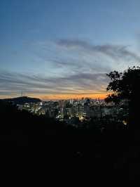 首爾駱山公園 | 看一場城市日落