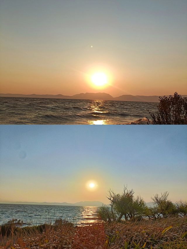 一定要看一次滇池的日落