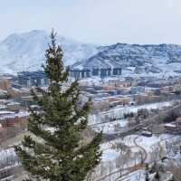 Hiking to a mountain in Altay city (west)