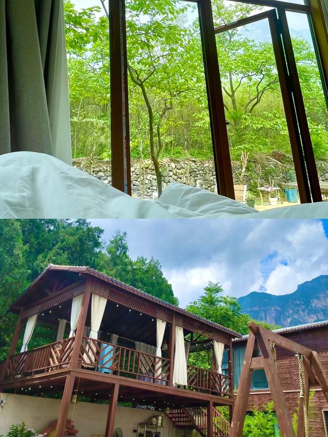 雲台山獨棟小院 |人均100+住進山水畫裡！情侶親子躺平攻