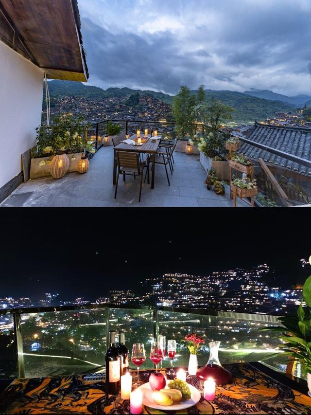 楠山舍美宿躺睇苗寨星空