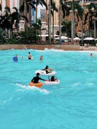 跑男同款！澳門銀河泳池把水上樂園搬來啦🌊