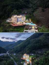 住進皖南山野北歐風山景泳池+野溪撒歡