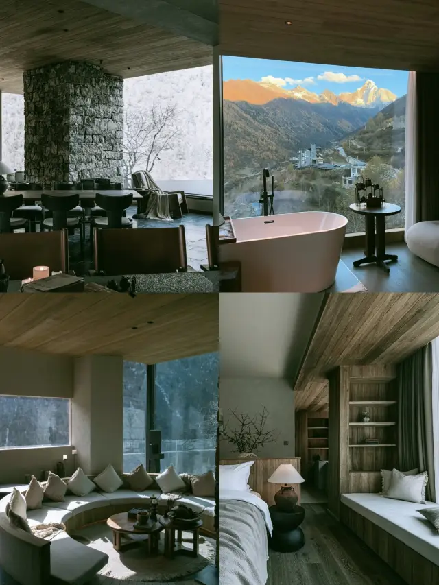 Four Sisters Mountain Cliffside Homestay, Lie Down and Watch the Snowy Mountains