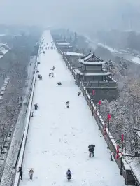 回到古代,下了雪的西安,就是真的長安!