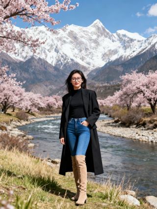 Tibetan Peach Blossoms Bloom! Embark on a Springtime Mountain and Water Date