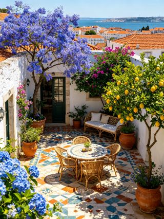 I stayed at a hidden gem of a guesthouse by the river in Lisbon, and it was so healing