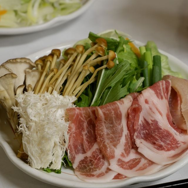 日本住宿篇，豬肉涮涮鍋晚餐