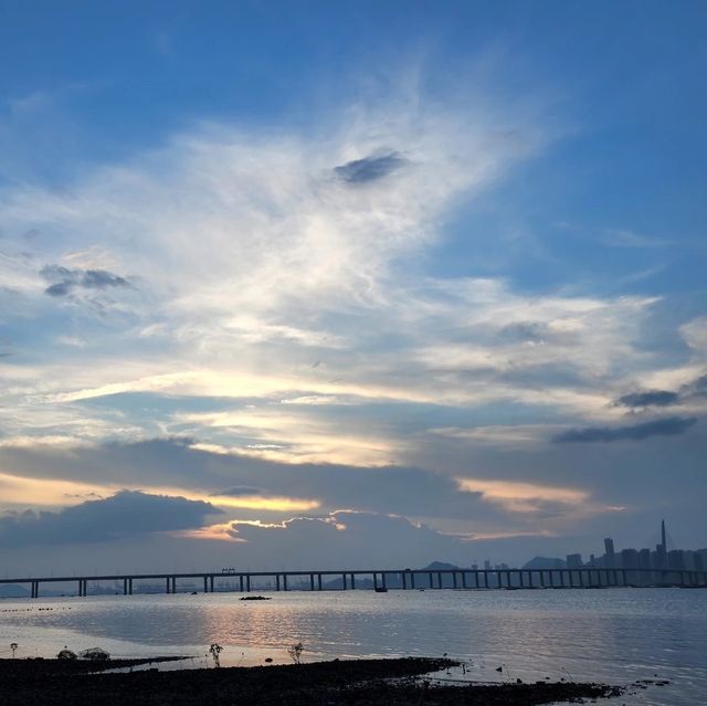 香港流浮山睇日落