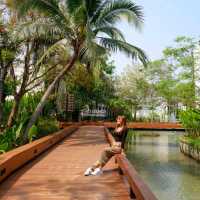ที่พักอัมพวา ริมคลอง บรรยากาศดี 