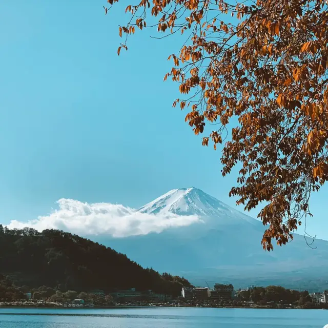 View of Mount Fuji from Kawaguchiko Lake