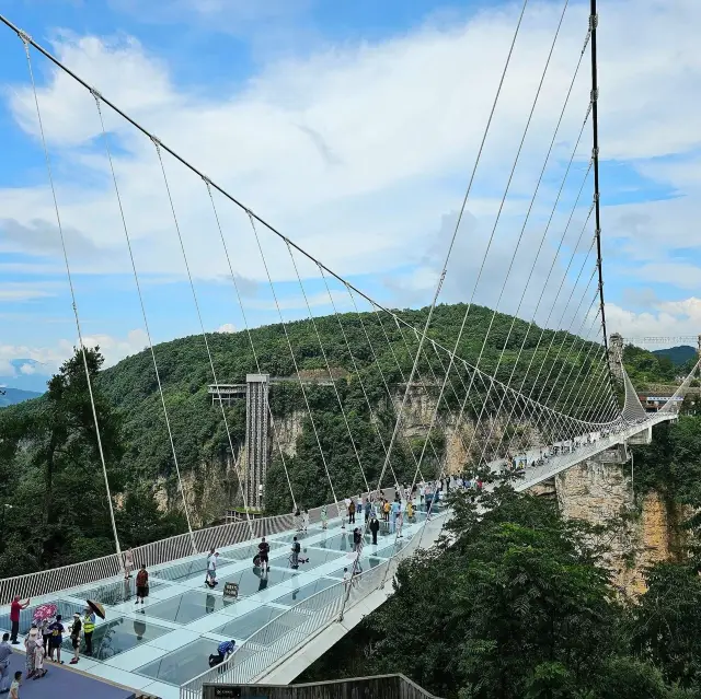 Amazing Grand Canyon glass bridge in China