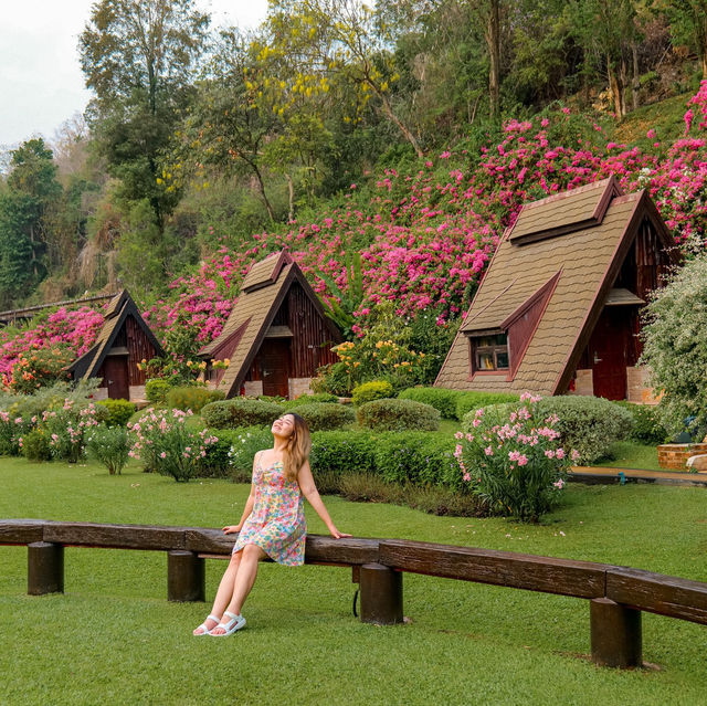 ที่พักวิวรถไฟริมแม่น้ำแคว สวนไทรโยครีสอร์ท จ.กาญฯ