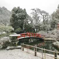 🇯🇵오사카 눈 오는 Amami Onsen Nanten-en