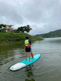 พายเรือ ทะเลสาบแถวราชบุรี
