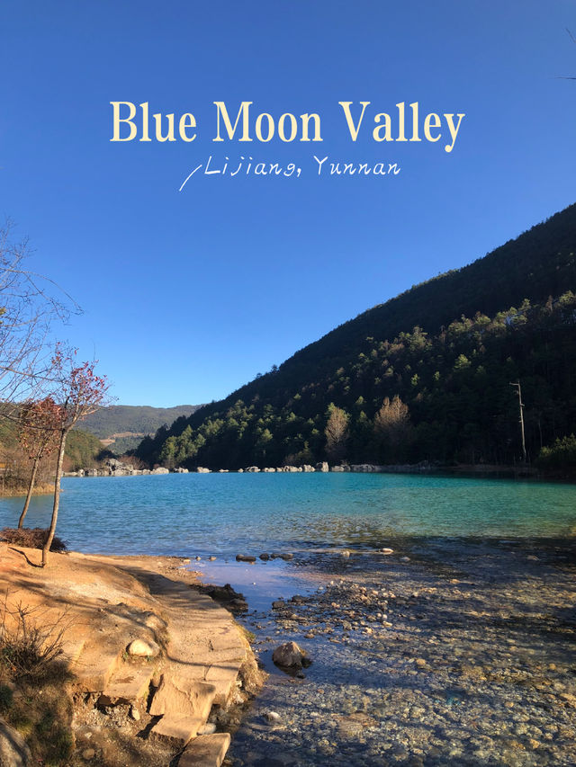 Bright Turquoise Water of Blue Moon Valley in Lijiang 🇨🇳