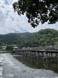 京都古鄉風情🤓嵐山感受舊有日本風情😎著名渡月橋🙊