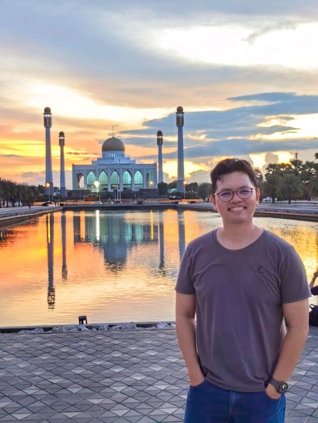 The Central Mosque of Songkhla, Beautiful View During Sunset