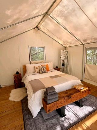 การตั้งแคมป์เดี่ยวที่ Honeybee Hideaway