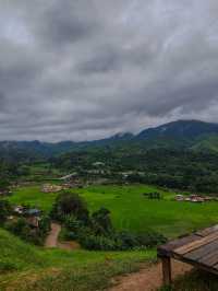Sapan in rainy season.Nan province,Thailand