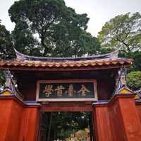 台南孔庙以及附近的担仔面
