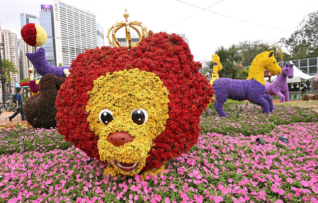 香港花卉展覽維多利亞公園揭幕