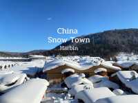 Snow Town in China 