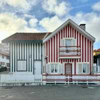 Stripes & Sea Breezes: A Colorful Stroll in Costa Nova