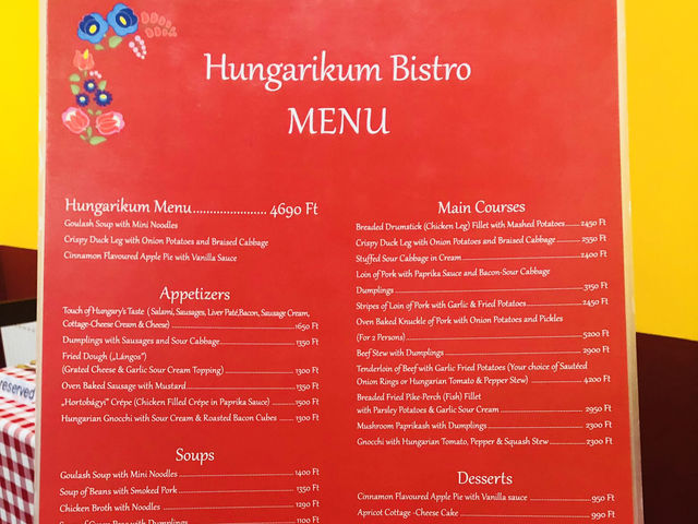 【ハンガリー】ブダペストの超人気のハンガリー料理店