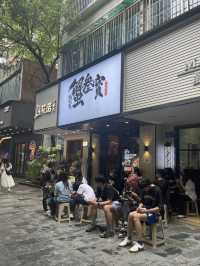 The Best Crab Roe Rice in Guangzhou!!! For real—so crabby and so good!!!