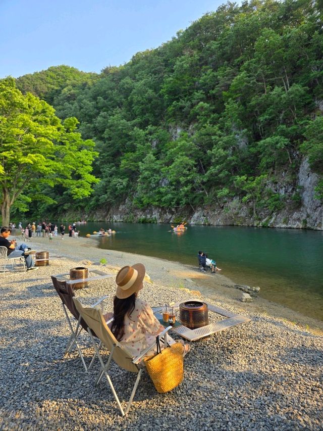 커피한잔으로 무료 카약을 즐기는 논산카페💚