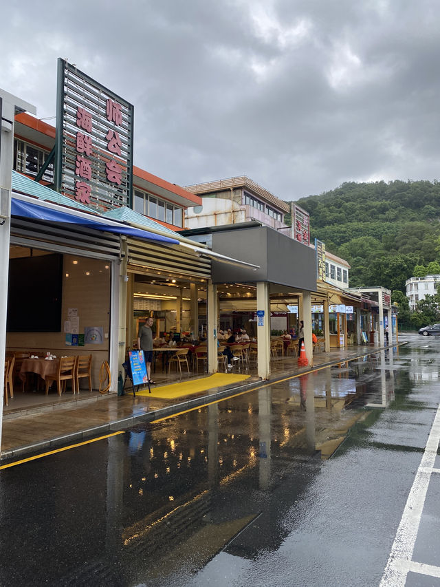 在這兒看海，看大梅沙海濱棧道，原來也很美🤩🤩