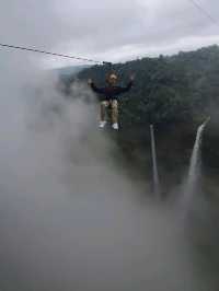 ทริปนี้ที่ลาวใต้ zipline Tad fane waterfall.