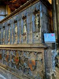 A display of treasure from top to bottom: carved, gilded, painted, sculpted, engraved riches in every imaginable material by the finest artists