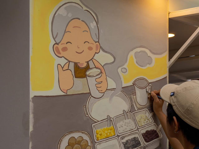 น้ำเต้าหู้  ความอร่อยที่ส่งต่อจากสูตรอาแหมะ
