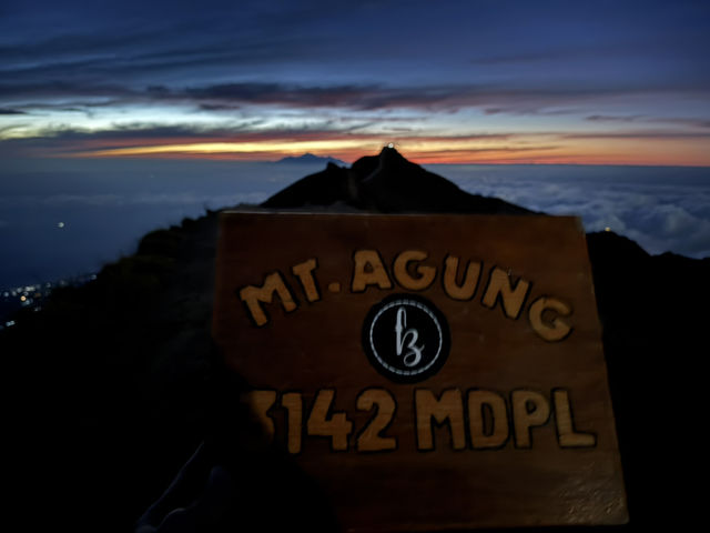 Mt Agung (the highest volcano in Bali)