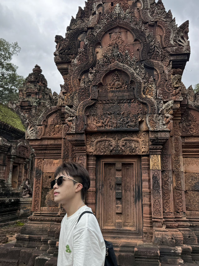 💗 Carved in Pink: The Delicate Beauty of Banteay Srei